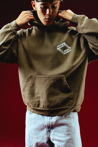 Good Music For Bad People Hoodie (Army Green)