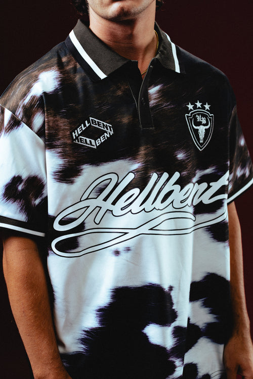 Hellbent Cow Print Soccer Jersey