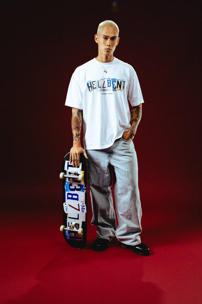 Hellbent Highway To Hell Tee (White)