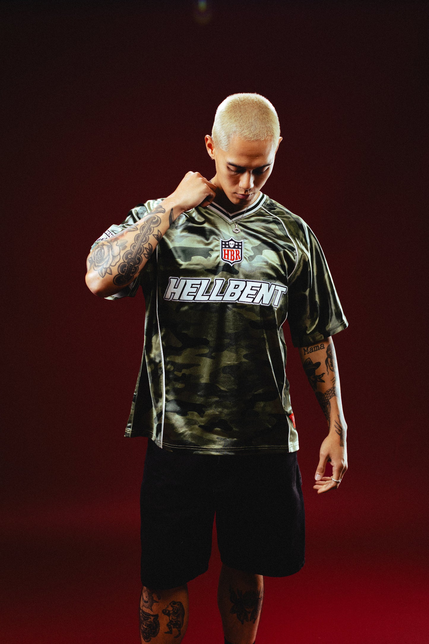 Hellbent Army Camo Football Jersey