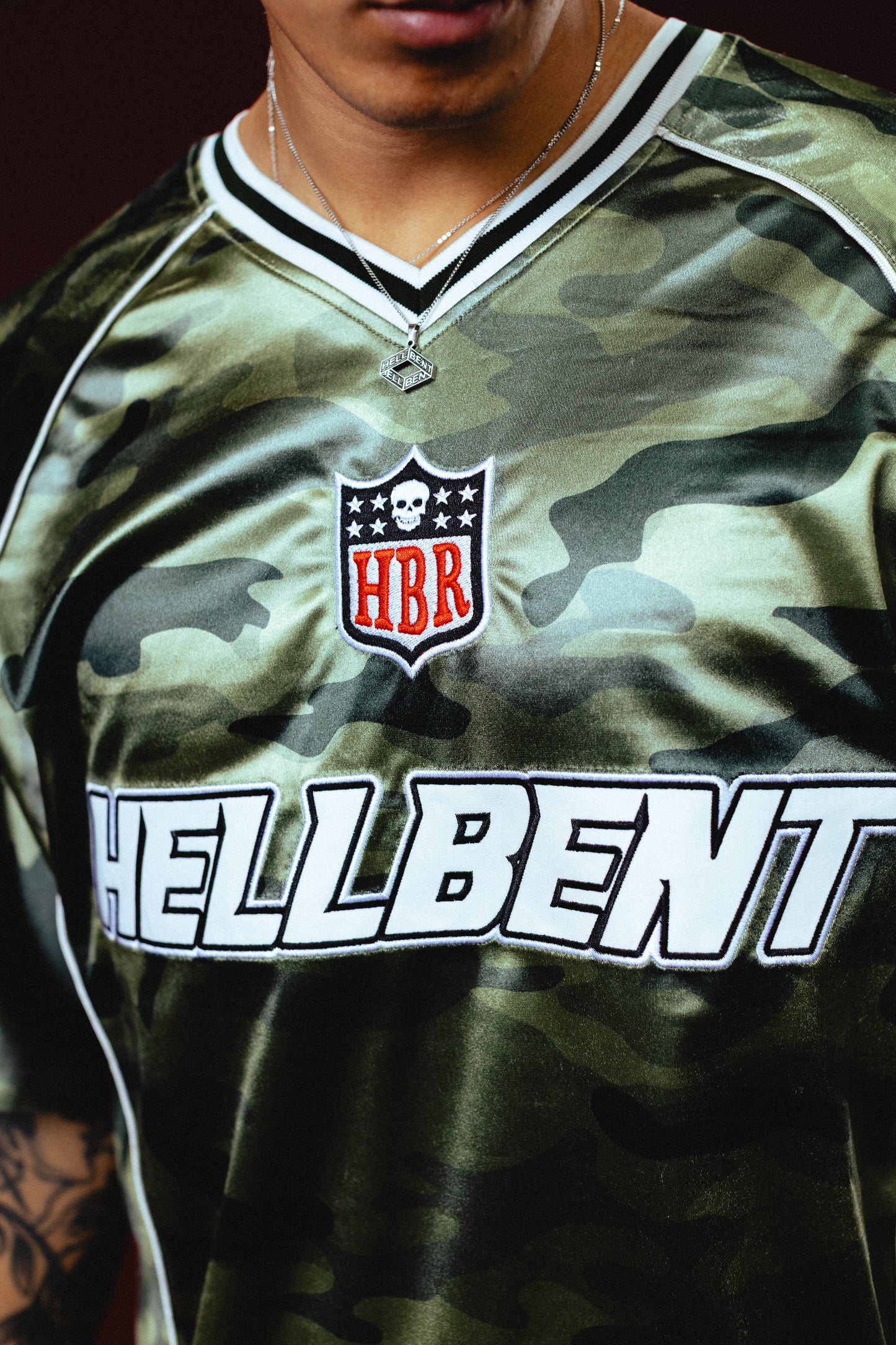 Hellbent Army Camo Football Jersey