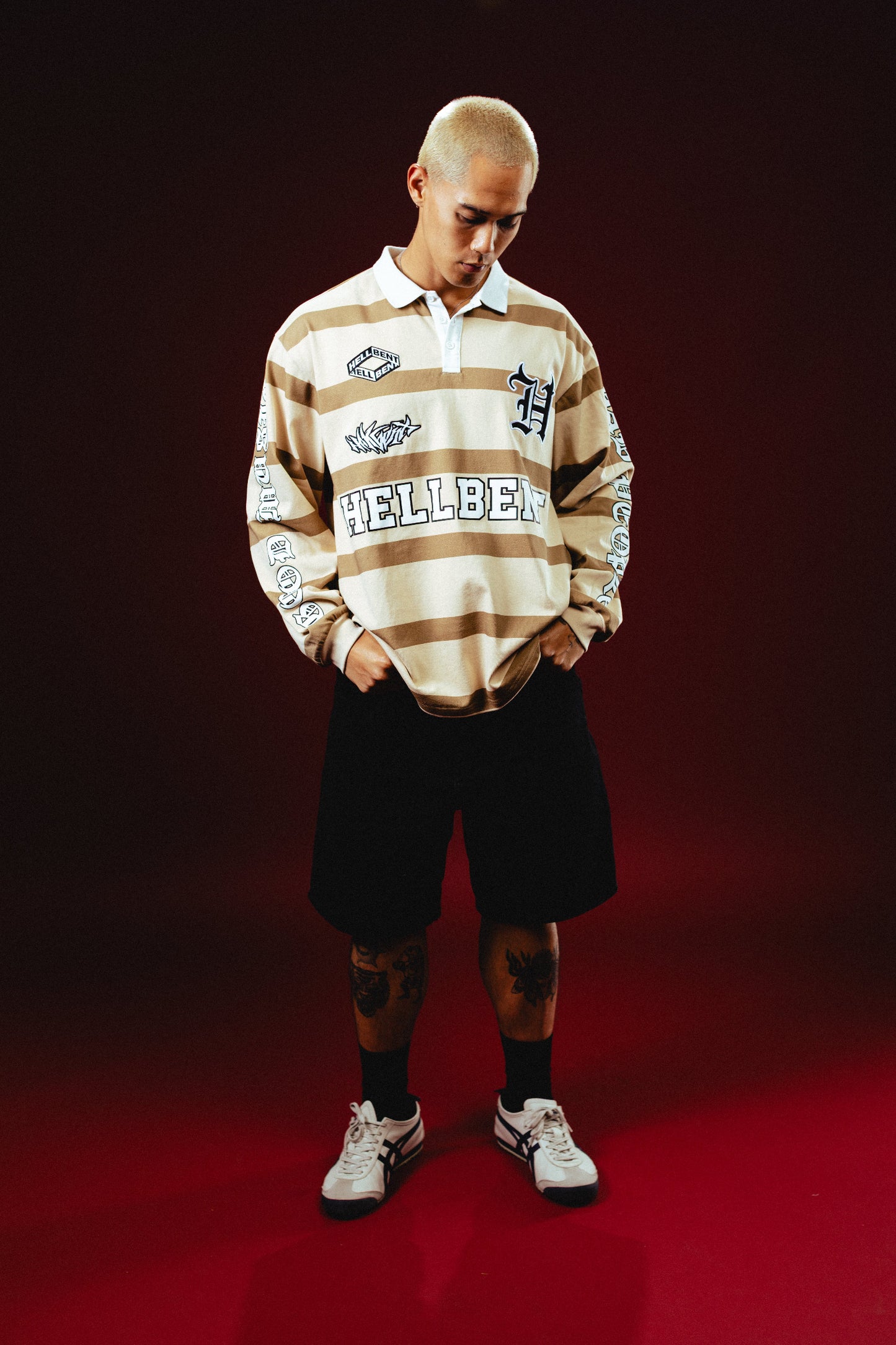 Hellbent Striped Polo Longsleeve