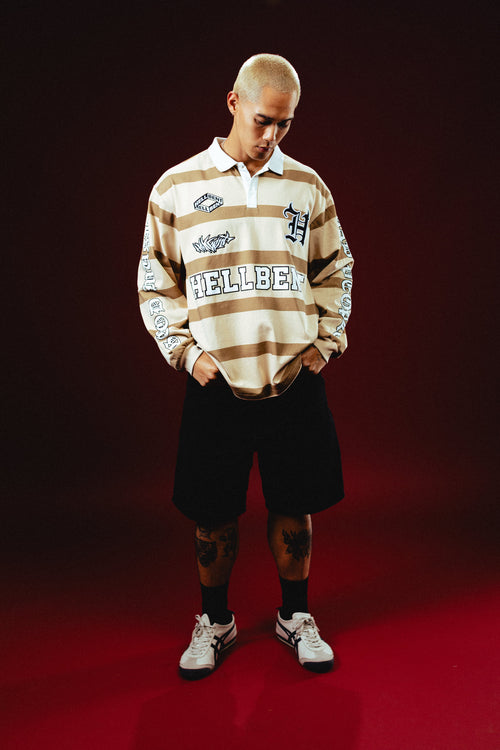 Hellbent Striped Polo Longsleeve
