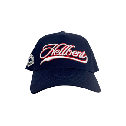 Hellbent Script Logo Snapback (Navy)