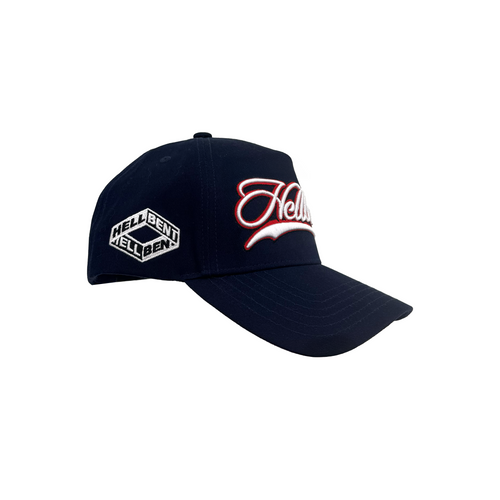 Hellbent Script Logo Snapback (Navy)