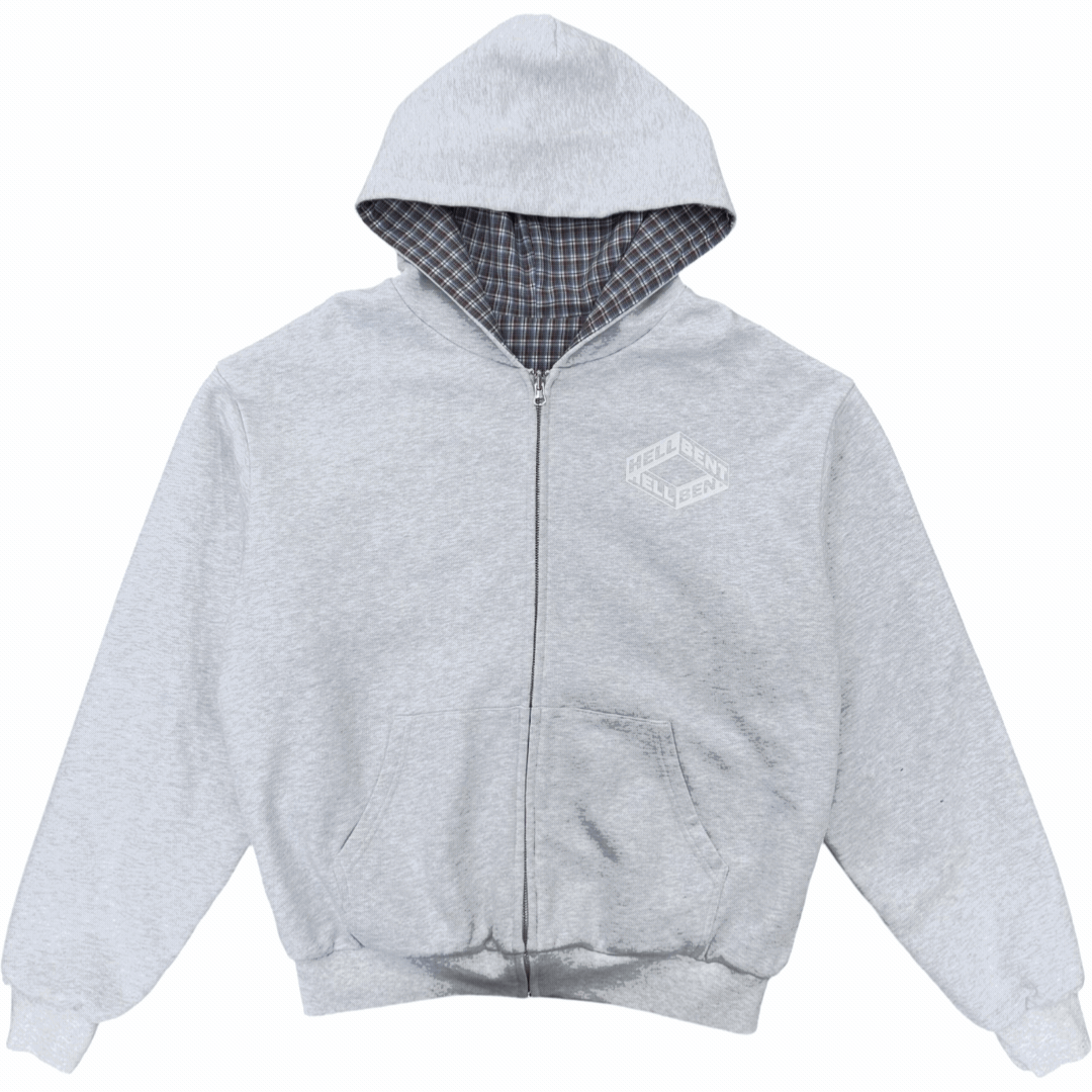 Hellbent Reversible Plaid Zip-Up