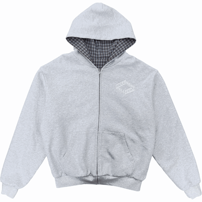 Hellbent Reversible Plaid Zip-Up