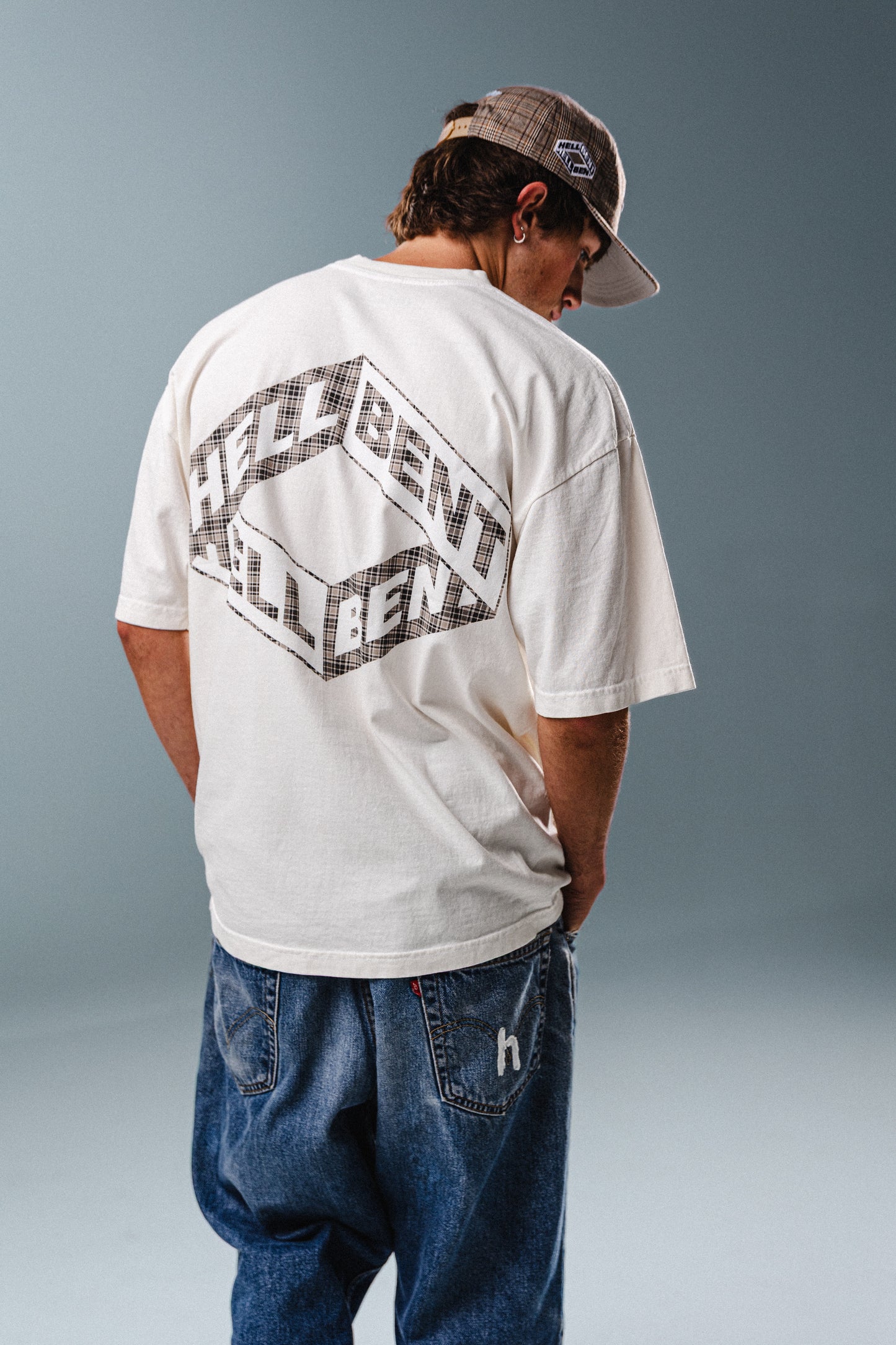 Hellbent Plaid Logo Tee