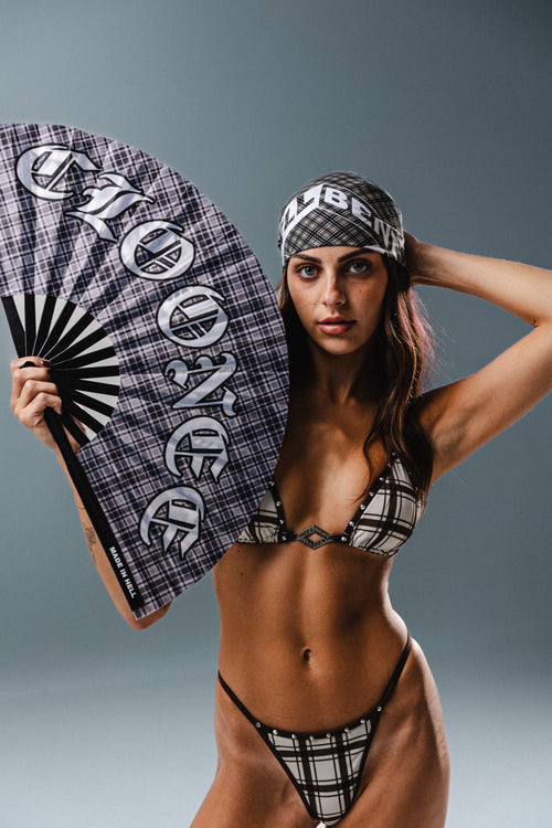 Cloonee & Hellbent Plaid Fan