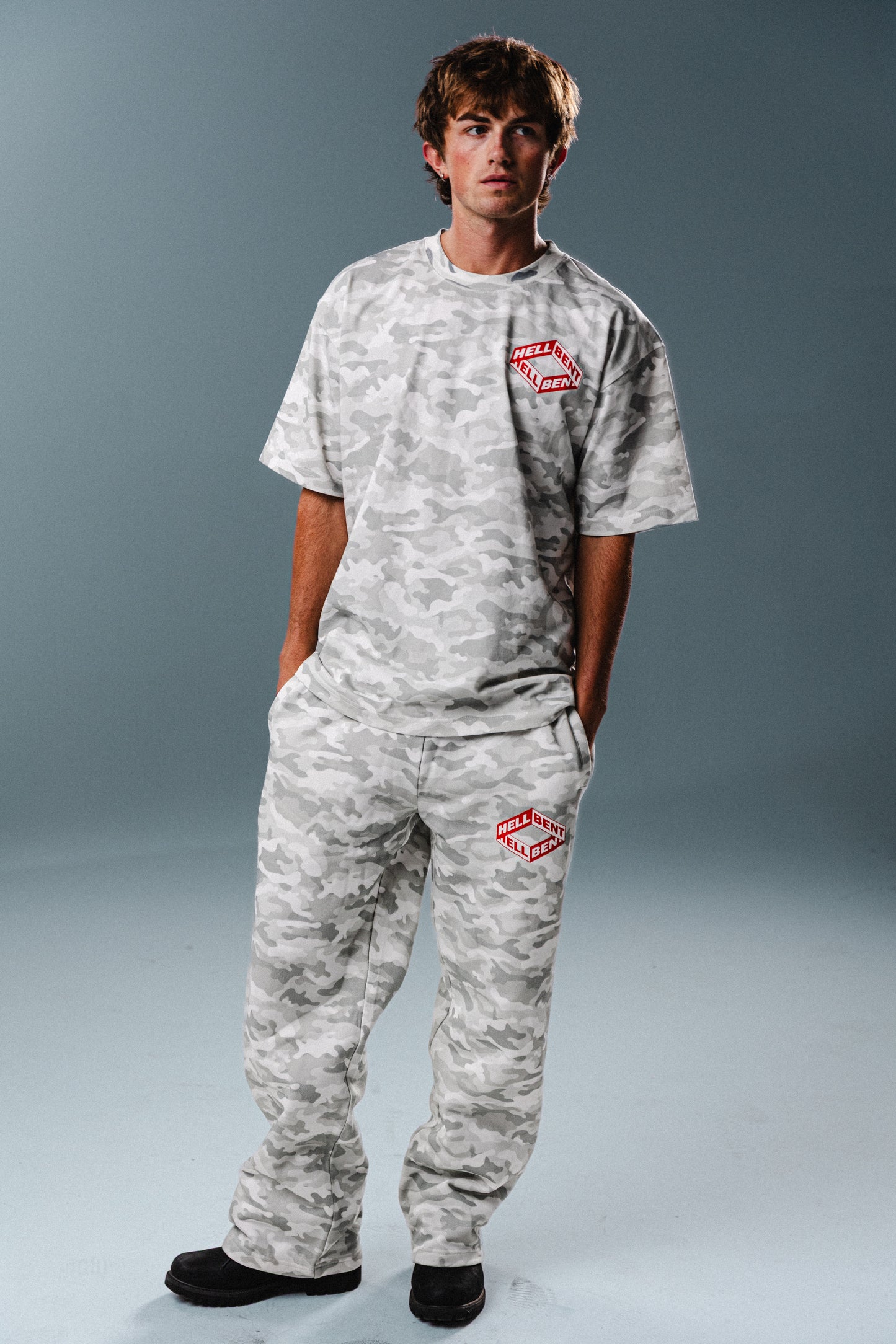 Hellbent Arctic Camo Logo Sweatpants