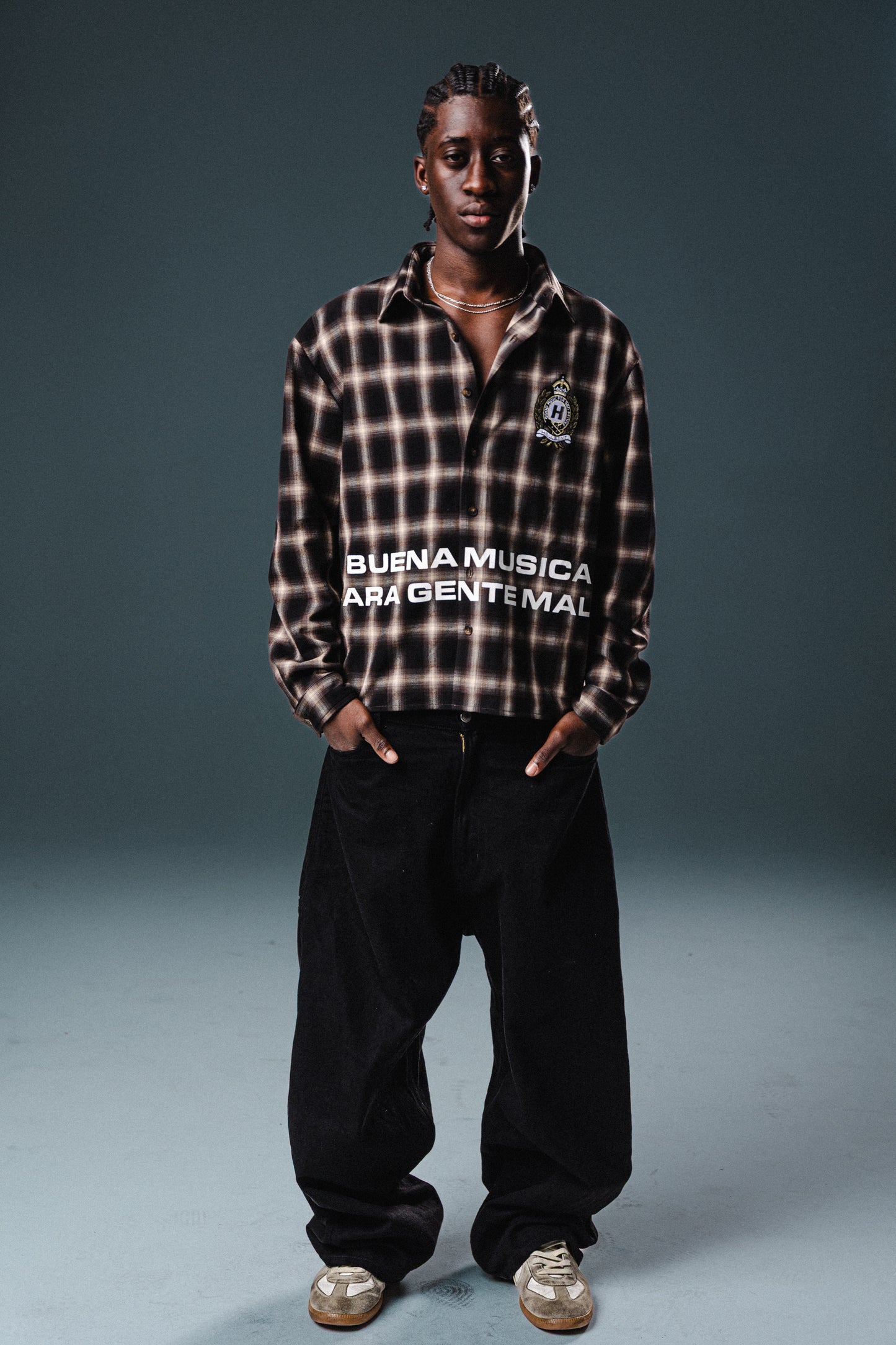 Buena Musica Plaid Button Up