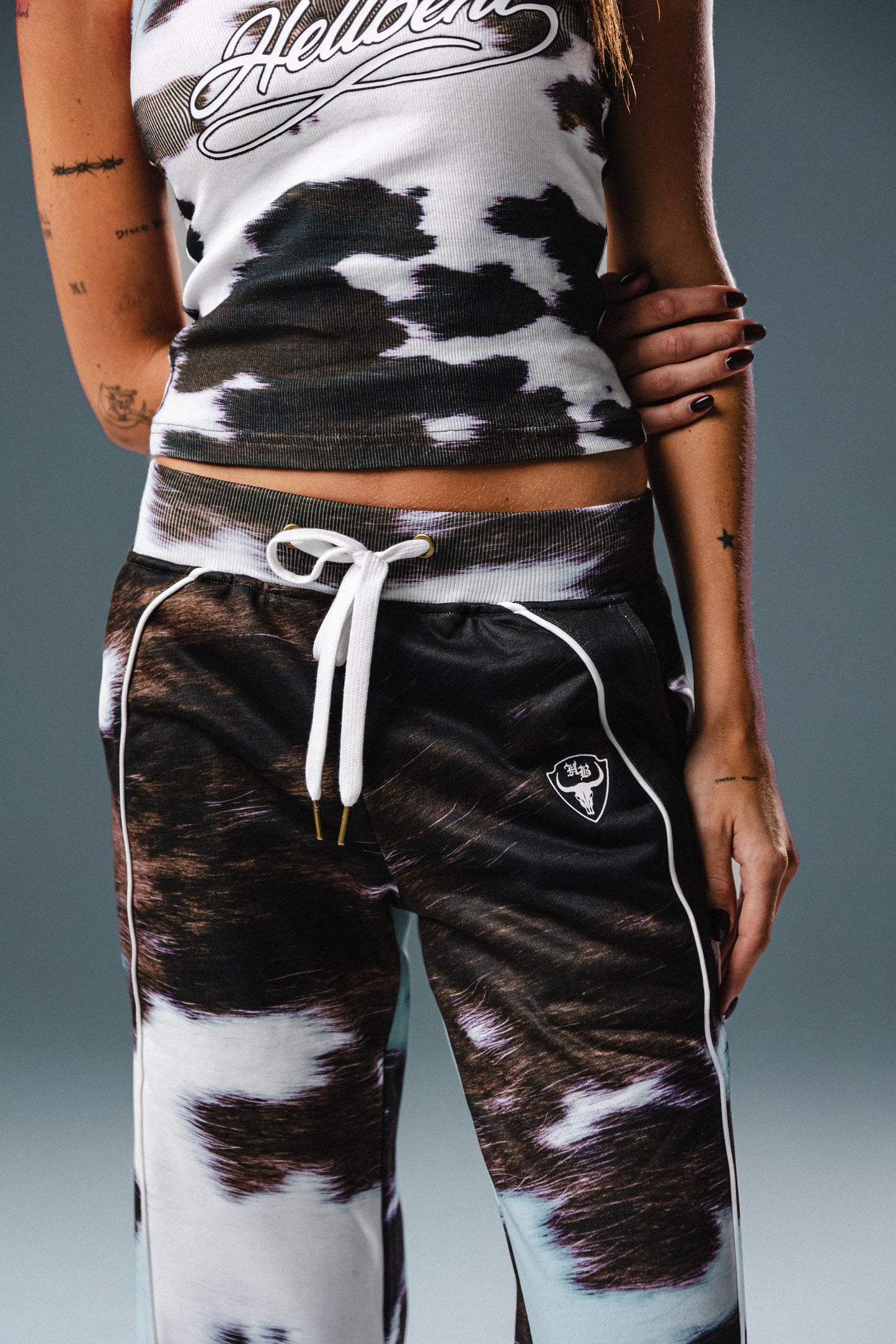 Hellbent Cow Print Women's Sweatpants