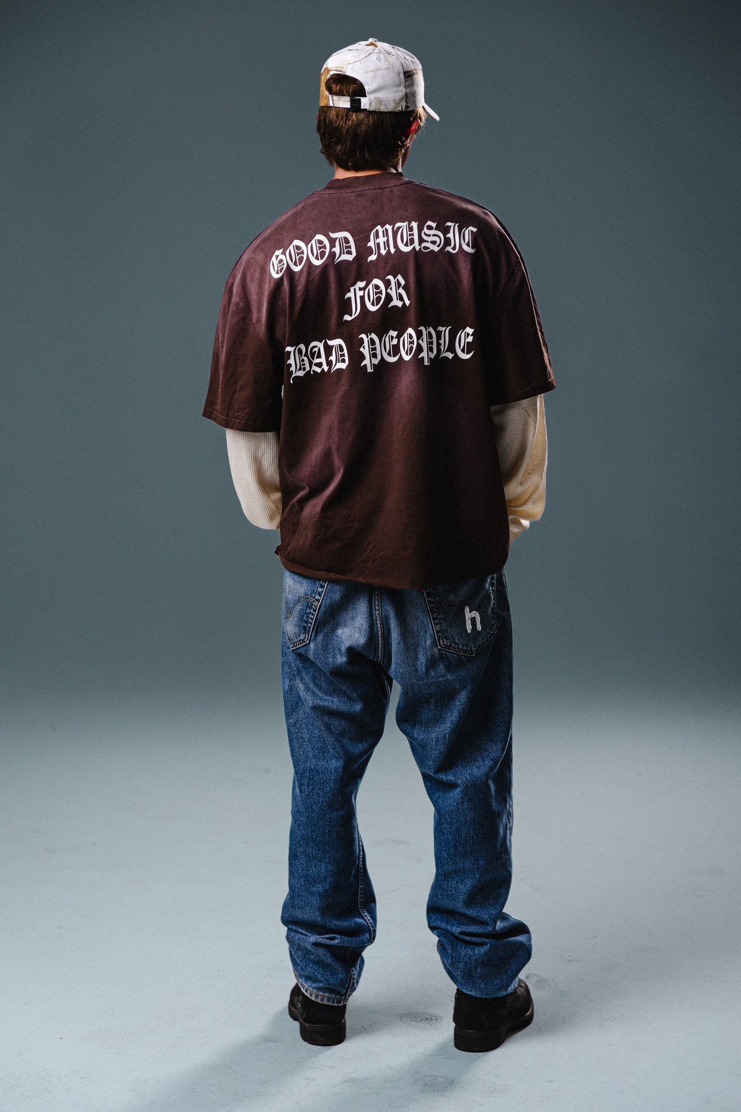 Good Music For Bad People Double Layered Long Sleeve (Vintage Brown)