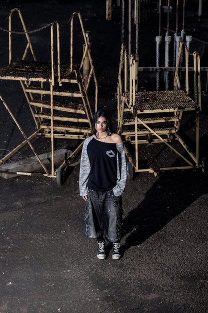 Off The Shoulder Hellbent Camo Thermal