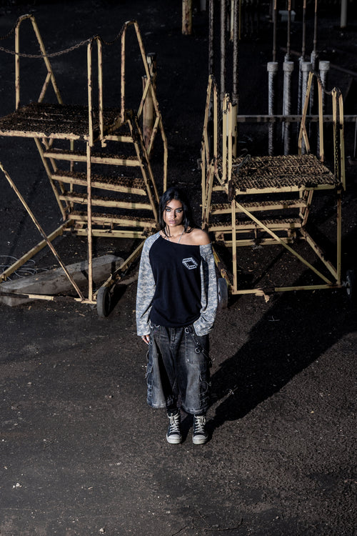 Off The Shoulder Hellbent Camo Thermal
