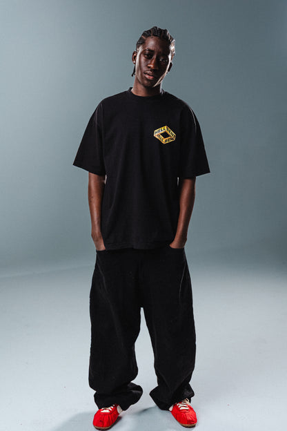 Hellbent Gold Chrome Logo Tee (Black)