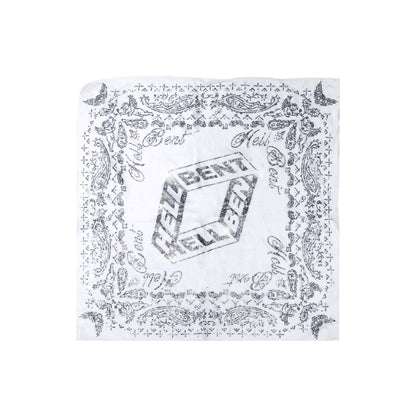 Hellbent Rhinestone Bandana (White)