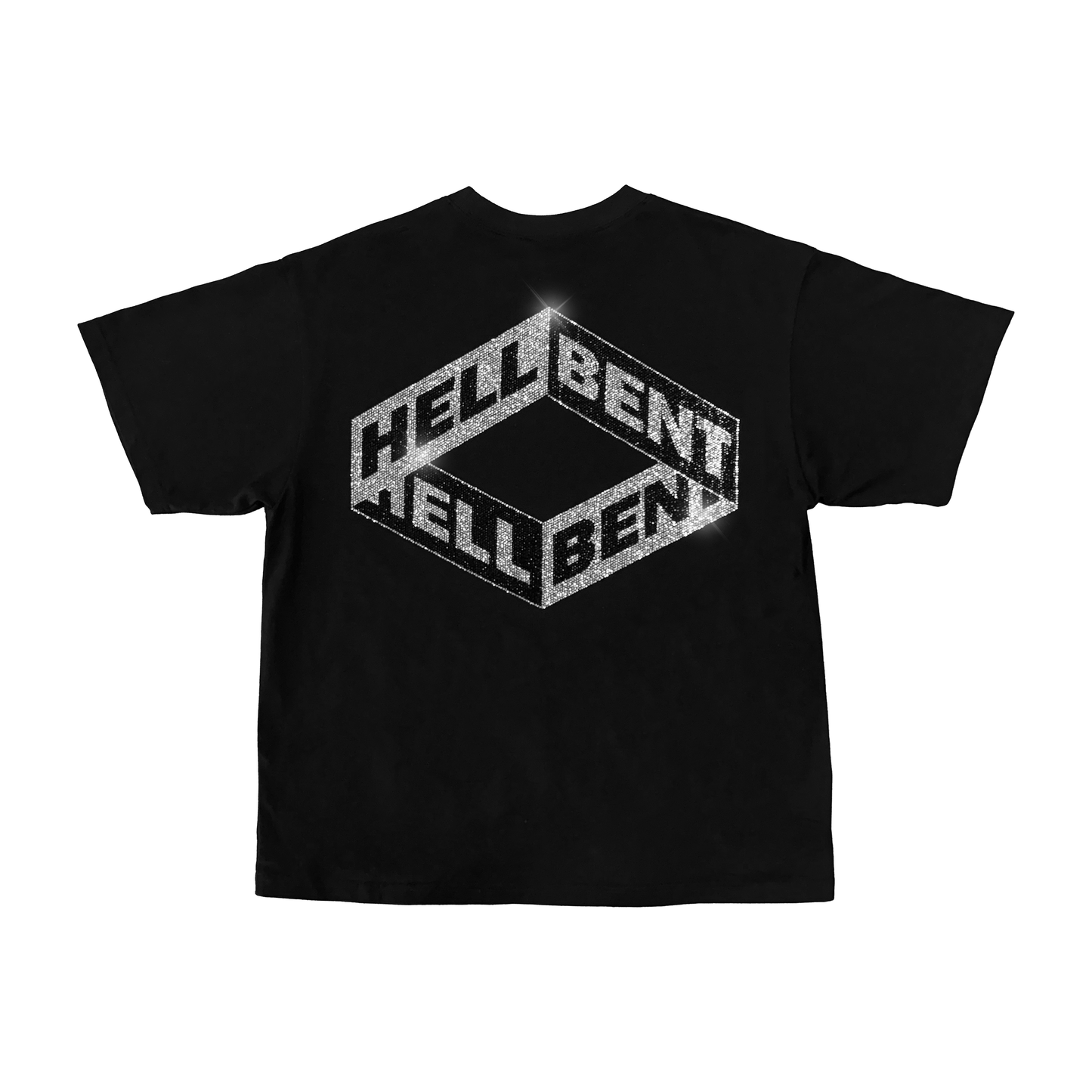 Hellbent Rhinestone Logo Tee