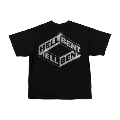 Hellbent Rhinestone Logo Tee