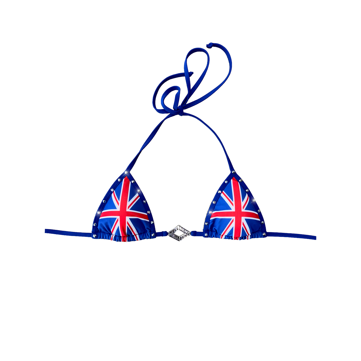 Hellbent Union Jack Studded Bikini Top