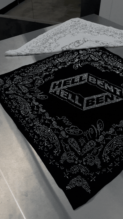 Hellbent Rhinestone Bandana