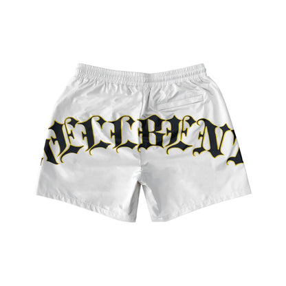 Hellbent Cathedral Logo Shorts (White)
