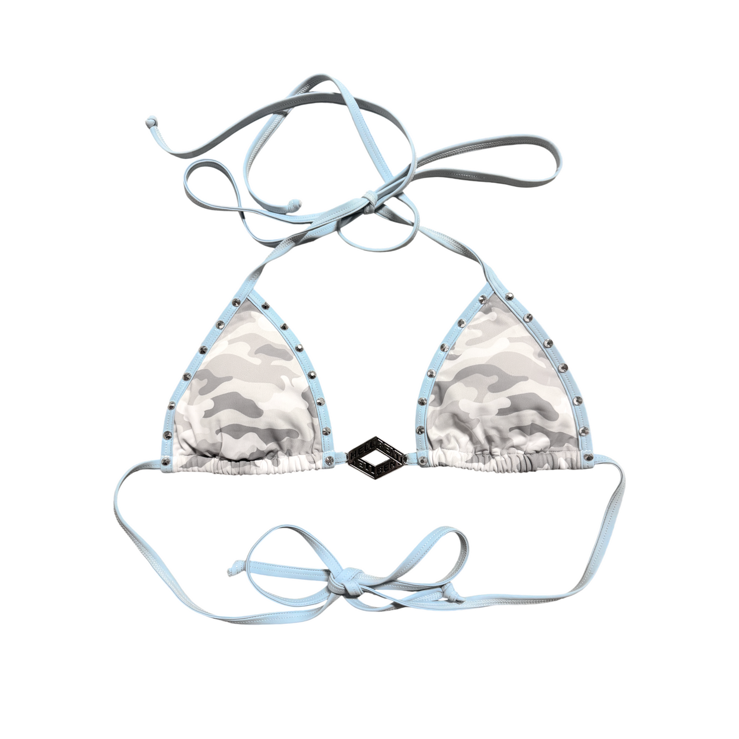 Hellbent Arctic Camo Studded Bikini Top
