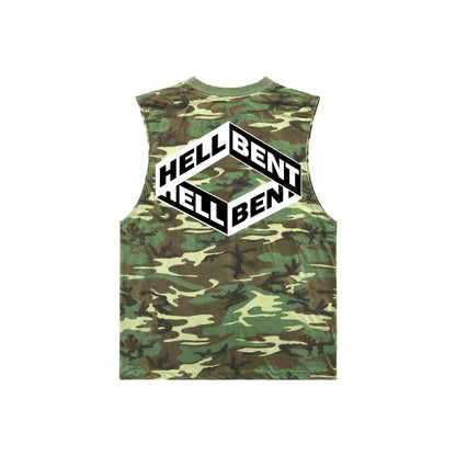 Hellbent Camo Cut Off Tee