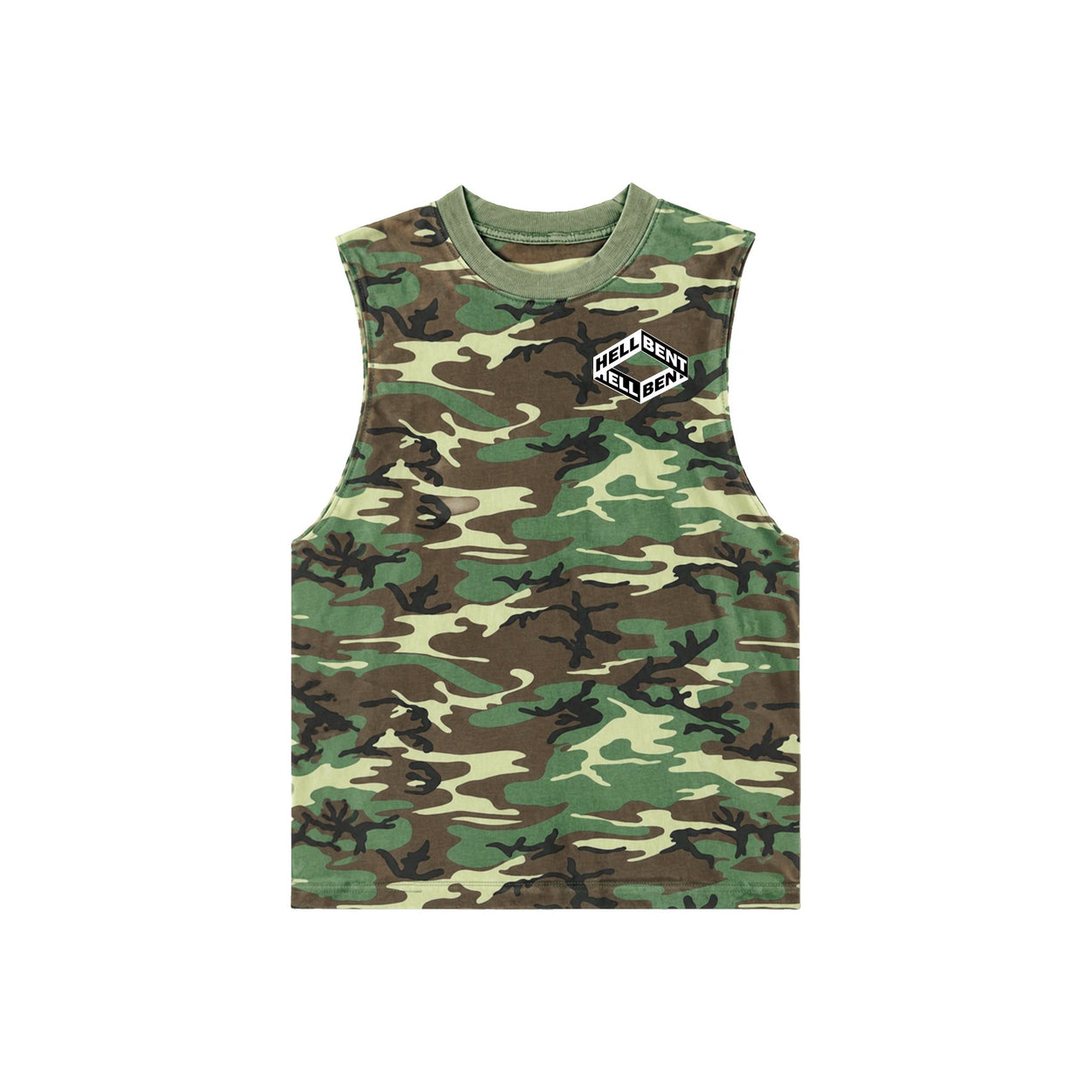 Hellbent Camo Cut Off Tee
