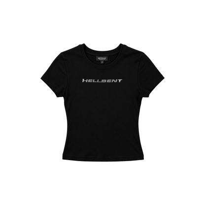 Hellbent Angel Rhinestone Baby Tee
