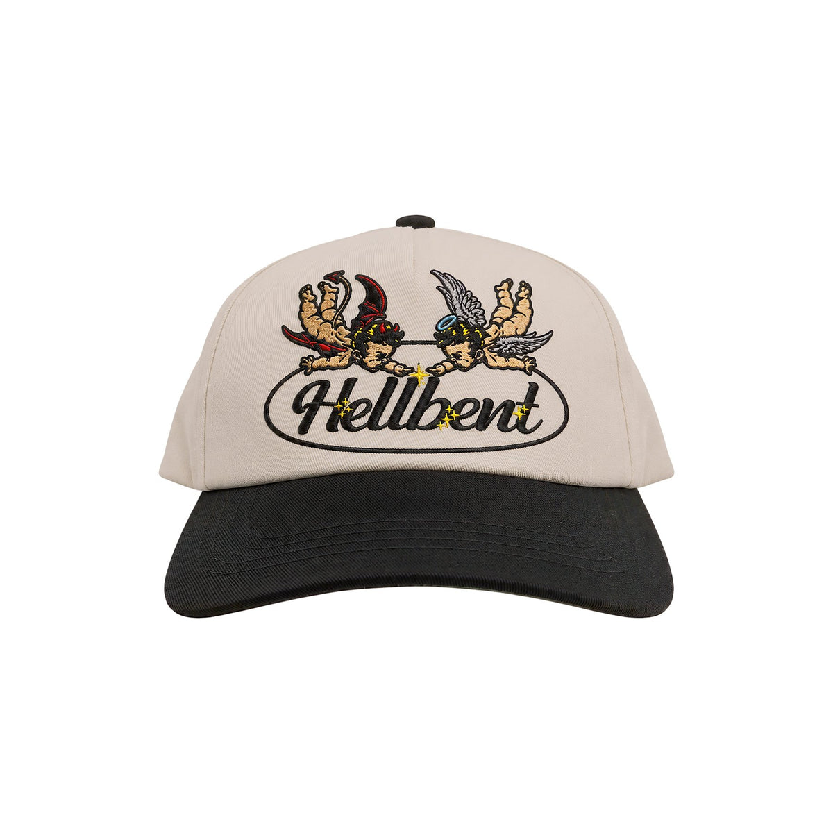 Heaven & Hell Snapback Hat (Natural/Black)