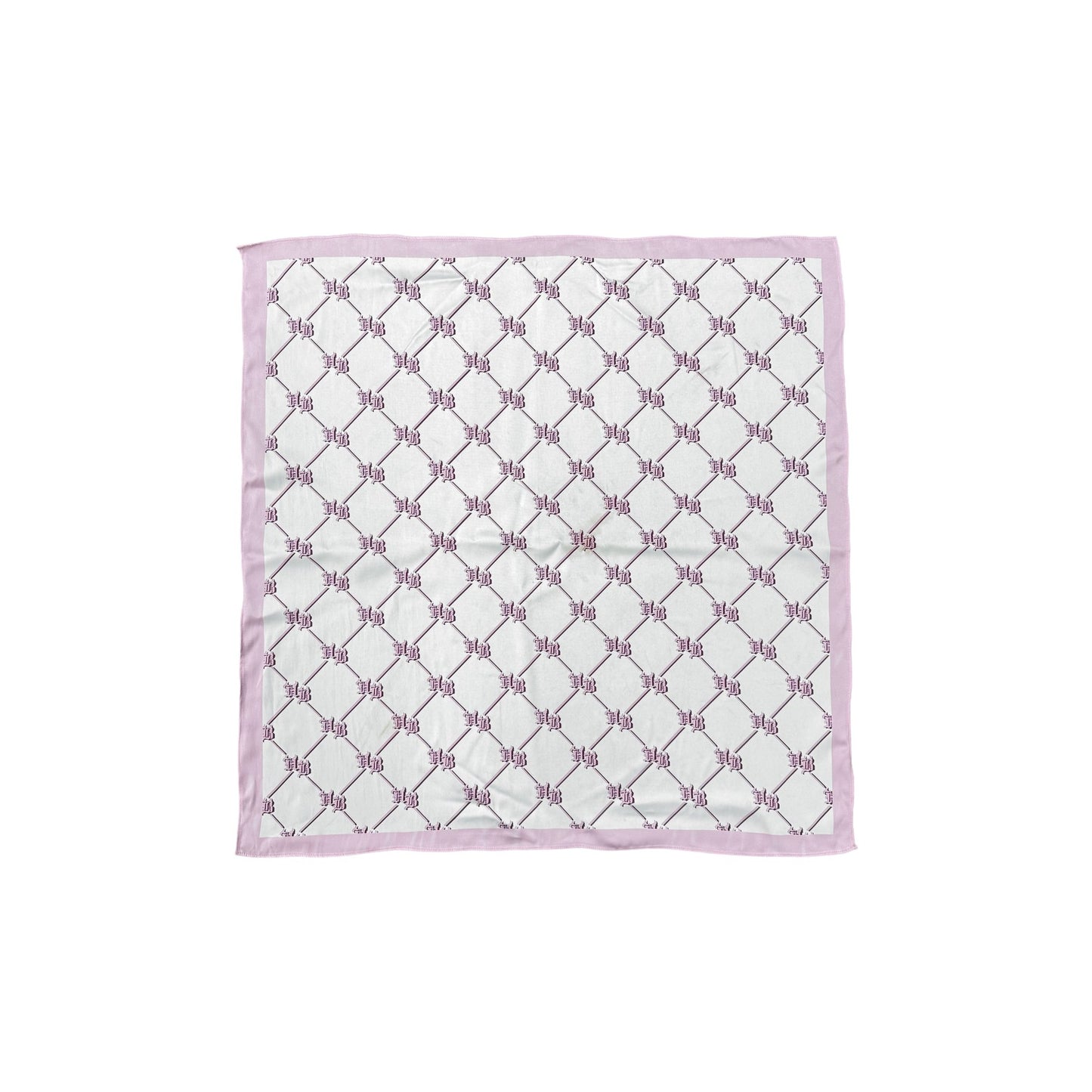 Hellbent Monogram Silk Bandana (Pink)
