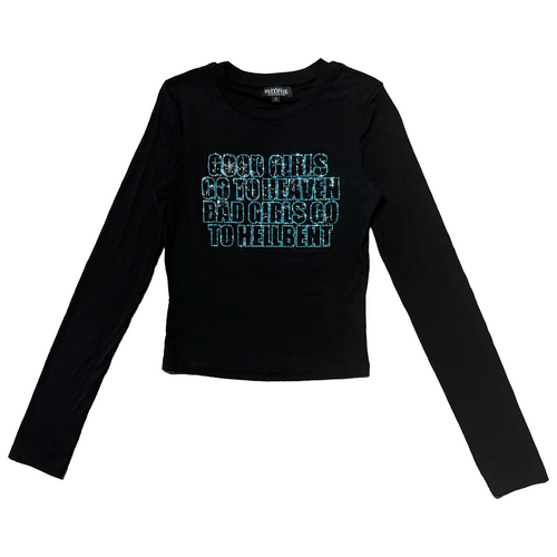 Heaven Sent & Hellbent Rhinestone Longsleeve