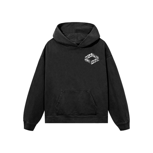 Ripped Hellbent Logo Hoodie (Off-Black)